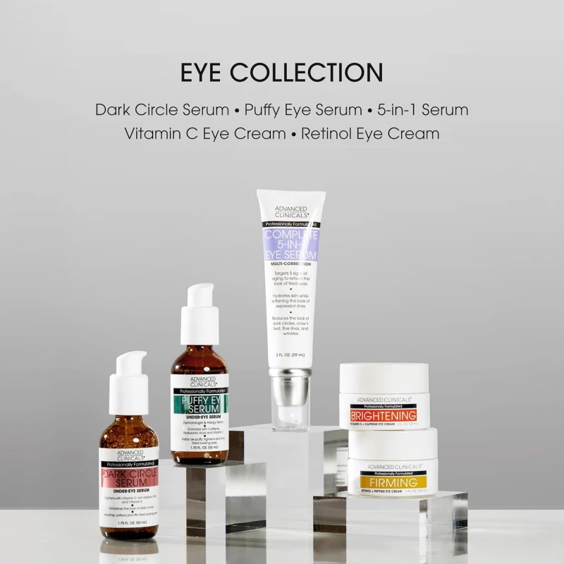 Advanced Clinicals Puffy Eye Under Eye Serum | Visible Anti Aging Brightening Vitamin C + Caffeine Serum Helps Improve Look Of Puffiness, Fine Lines, Dark Circles, & Uneven Skin Tone, 1.75 Fl Oz | Beauty & Personal Care | Skin Care | Eyes | Eye Serums Advanced Clinicals Puffy Eye Under Eye Serum | Visible Anti Aging Brightening Vitamin C + Caffeine Serum Helps Improve Look Of Puffiness, Fine Lines, Dark Circles, & Uneven Skin Tone, 1.75 Fl Oz | Beauty & Personal Care | Skin Care | Eyes | Eye Serums