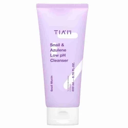 Tiam Snail & Azulene Low pH Cleanser Gentle Face Wash for Sensitive Skin 200ml – Soothing, Hydrating, and Effective Daily Cleansing Routine for a Healthy Glow