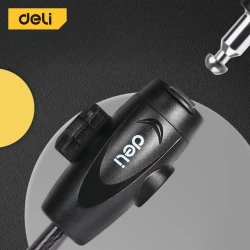 قفل دراجة هوائية ديلي بمفتاح DL508042، 47 سم، مضاد للسرقة، كابل فولاذي متين