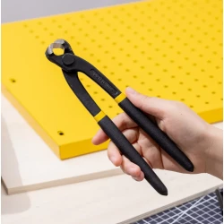 Deli EDL111010 Carpenter Pliers 10 Inch for Woodworking and Construction, heavy duty professional tool for cutting bending and pulling nails, durable strong design with ergonomic handle for precise control in building and carpentry tasks