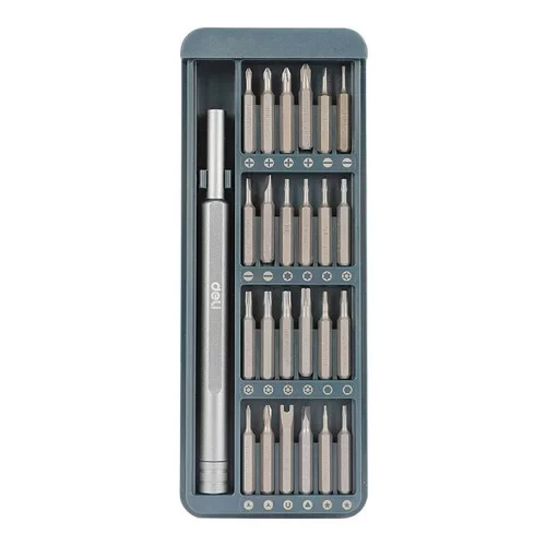 Deli Tools EDL241025 Precision Screwdriver Set, 25 Piece Kit for Electronics Repair - Deli