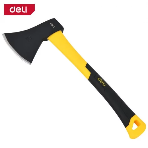 Deli Tools 1000g Fiberglass Handle Axe, Drop-Forged Carbon Steel Head, Anti-Slip Grip, for Wood Chopping Deli Tools 1000g Fiberglass Handle Axe, Drop-Forged Carbon Steel Head, Anti-Slip Grip, for Wood Chopping