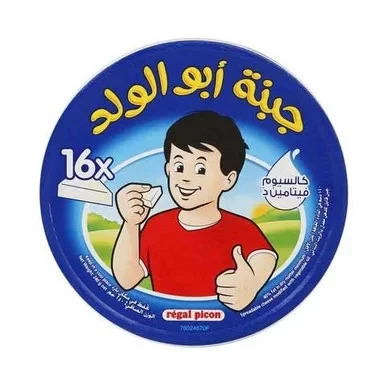 جبنة ريجال بيكو ابو الولد المثلثات 16 قطعة، 240 جرام، جبنة كريمية قابلة للدهن - ريجال بيكو