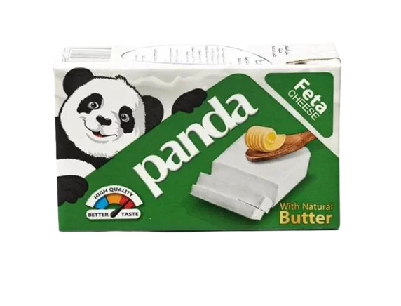 Panda Feta Cheese with Natural Butter 125g - Premium Dairy Product for Authentic Taste - Panda