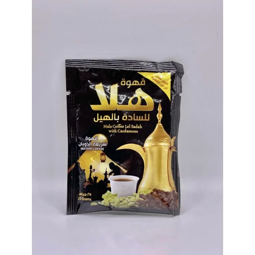 Hala Instant Coffee with Cardamom 25g Rich Aromatic Blend for Authentic Arabic Coffee Experience - Image 2