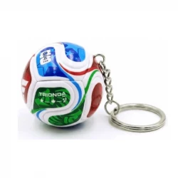 ميدالية مفاتيح كرة قدم مطاطية لكأس العالم 2026 بحجم 38 مم، متينة وأنيقة