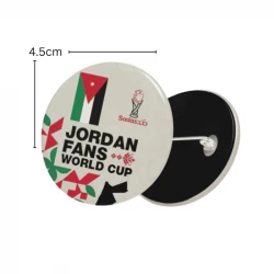 Jordan World Cup 2026 Fans Collectible Pin 4.5cm for Football Enthusiasts