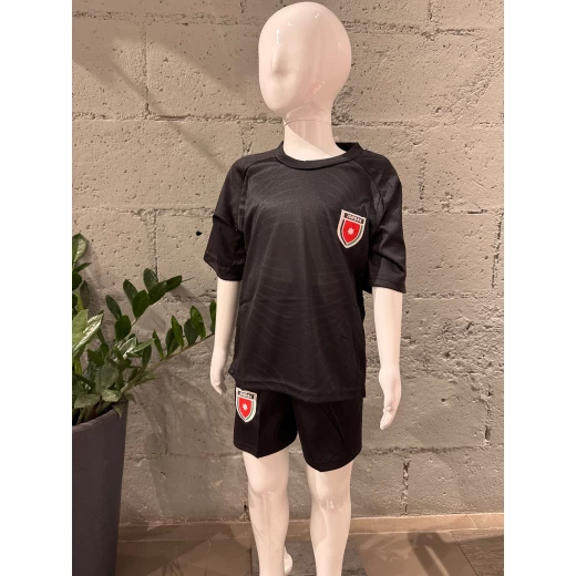 طقم قميص وشورت منتخب الأردن لكرة القدم أسود 6 8 سنوات - جوردان - Image 2
