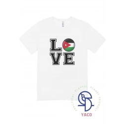 Jordan Kids' White T Shirt Featuring 'Love Jordan' Print, Perfect for Independence Day Celebrations & National Occasions, Available for Ages 0 1 Year, Premium Quality Cotton