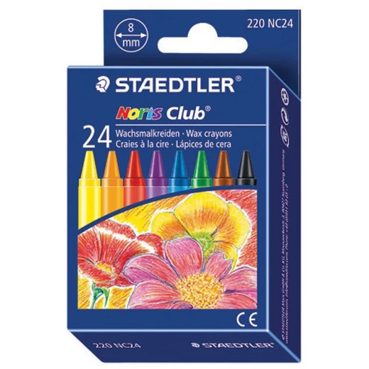 أقلام تلوين شمع Staedtler Noris Club 24 لون مقاومة للكسر أدوات فنية - ستدلر - Image 2