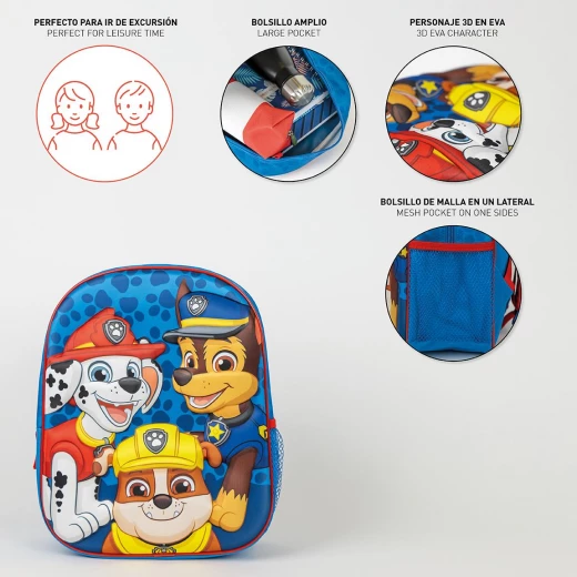 Cerda Paw Patrol Kids Backpack 3D Design Durable Polyester 25x31x10cm - Cerda - Image 8