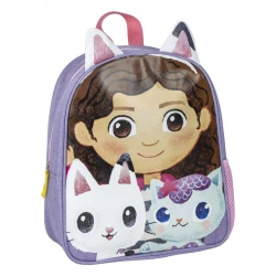 Cerda Gabby's Dollhouse Kids School Backpack Durable Polyester Pink 25x30x10cm