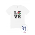 تي شيرت لوف جو للبالغين عالي الجودة بتصميمات فريدة من نوعها ونسيج قطني ناعم، متوفر باللون الأبيض، مقاس 4XL، مثالي لإضفاء لمسة شخصية على خزانة ملابسك - لوف جو
