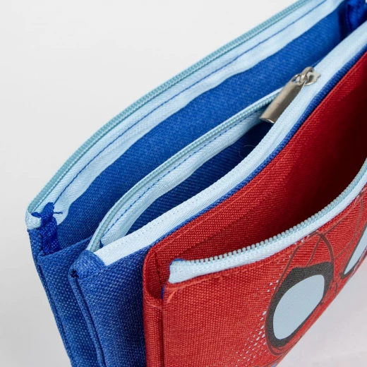 Cerda Spidey Pencil Case 3 Compartments Durable Polyester School Supplies Organizer - Cerda - Image 4