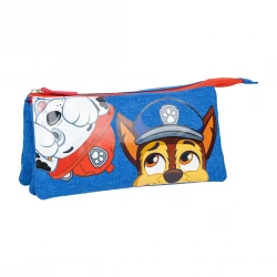 Cerda Paw Patrol Pencil Case 3 Compartments Polyester School Supplies Organizer