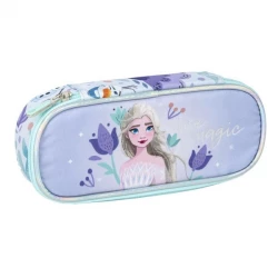 Cerda Frozen Oval Pencil Case Durable Polyester Zipper Closure School Supplies