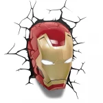 The Source Iron Man 3D Wall Light Marvel Night Light for Kids Room - The Source
