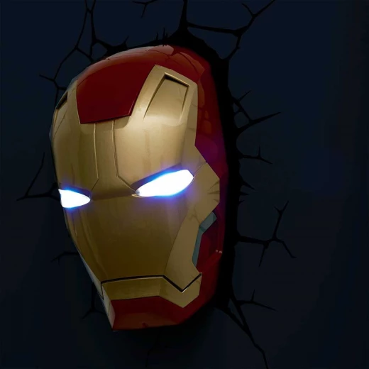 The Source Iron Man 3D Wall Light Marvel Night Light for Kids Room - The Source - Image 3