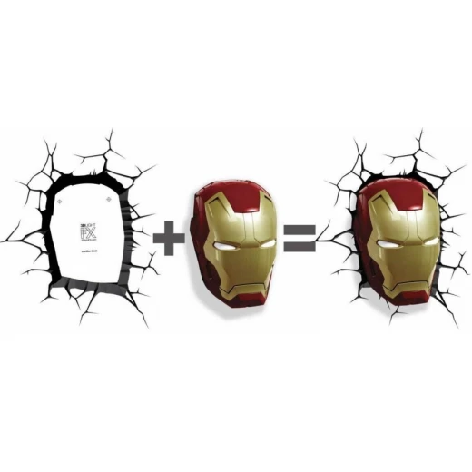 The Source Iron Man 3D Wall Light Marvel Night Light for Kids Room - The Source - Image 9