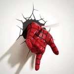 The Source Spider Man 3D Wall Light Nightlight for Kids Room, Battery Operated - The Source