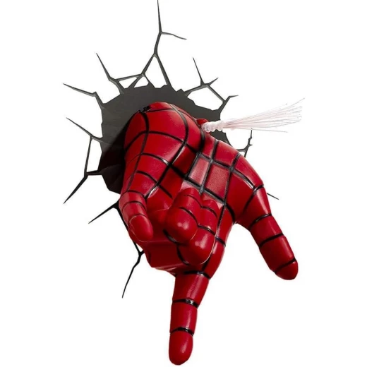 The Source Spider Man 3D Wall Light Nightlight for Kids Room, Battery Operated - The Source - Image 6