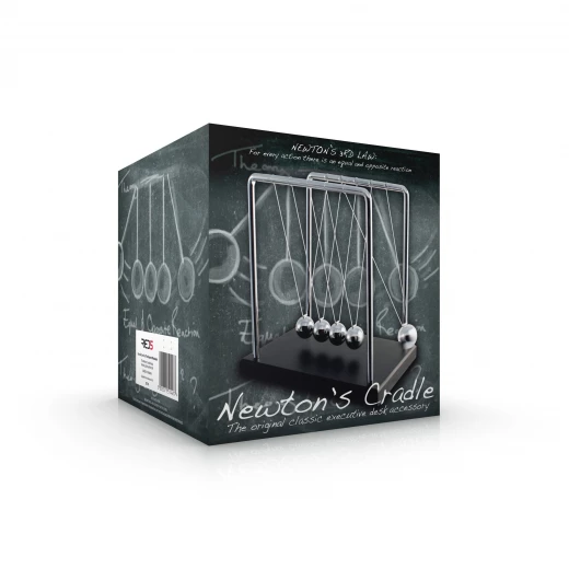 The Source Newton's Cradle Classic Physics Desk Toy Chrome Balls 17.5cm - The Source - Image 11