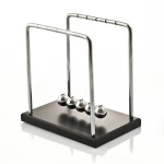 The Source Newton's Cradle Classic Physics Desk Toy Chrome Balls 17.5cm - The Source