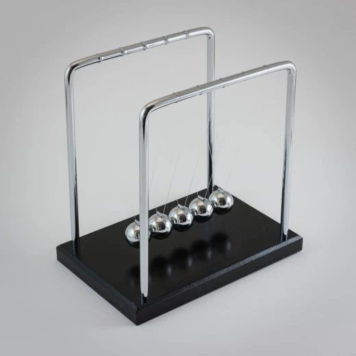 The Source Newton's Cradle Classic Physics Desk Toy Chrome Balls 17.5cm - The Source - Image 5