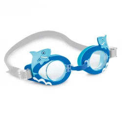 Fun Kids Goggles for Children Ages 3-8 Years Assorted Colors with Shark Design