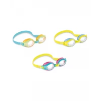 GOGGLES for Kids Ages 3-8 Years Comfortable Hypoallergenic PVC Eyecups Available in Multiple Color Combinations