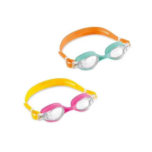 Aqua Flow Kids Goggles Set of 2 Anti Fog Soft Silicone Comfortable Adjustable Strap for Underwater Exploration - Aqua flow - Image 3