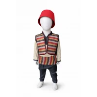 Msaharati Boy Outfit Traditional Costume Set 2 Years Old Includes Hat and Belt Authentic Design Perfect for Celebrations and Cultural Events Comfortable and Stylish Fit