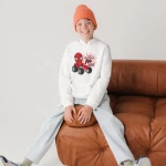 100 Days SpiderMan Hoodie White for 8 Year Olds Premium Cotton Blend Winter Wear Featuring a Comfortable Fit and Unique Design for Everyday Casual Use - 100 days
