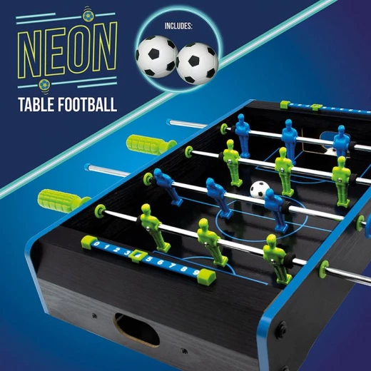The Source Neon Table Soccer Game for Kids and Adults, Compact Design, Blue and Green Teams - The Source - Image 10