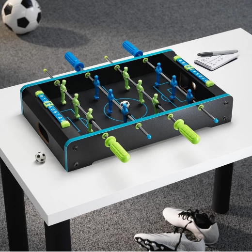 The Source Neon Table Soccer Game for Kids and Adults, Compact Design, Blue and Green Teams - The Source - Image 7