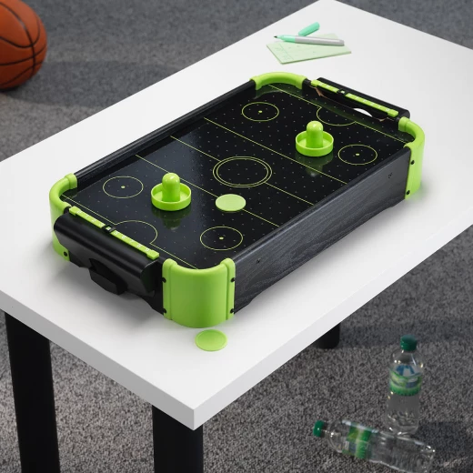 The Source Neon Air Hockey Table Mini Game Set for Kids, 2 Paddles, 2 Pucks The Source Neon Air Hockey Table Mini Game Set for Kids, 2 Paddles, 2 Pucks