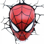 The Source Marvel SpiderMan Head Night Light 3D Wall Art for Kids Room - The Source