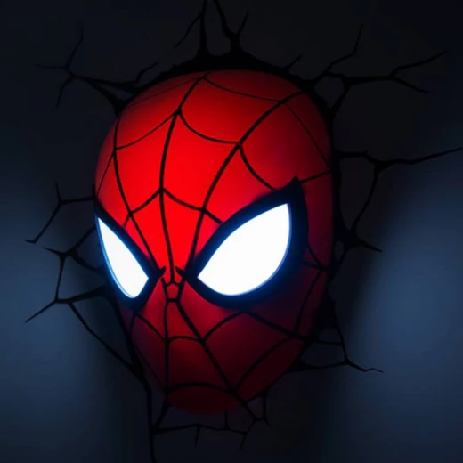 The Source Marvel SpiderMan Head Night Light 3D Wall Art for Kids Room - The Source - Image 9