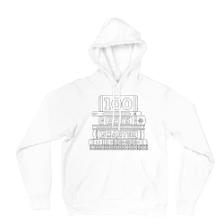 100 Days Hoodie Color Me 2 Kids' DIY Coloring Hoodie with 6 Washable Colors White 0 1 Year Soft Cotton Made in Turkey