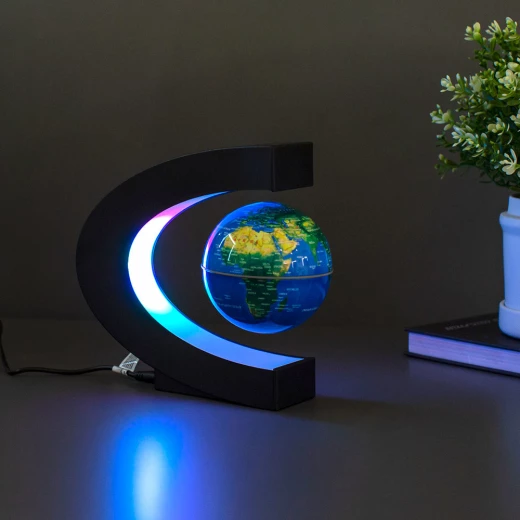 The Source Levitating Globe Light 10 Inch Diameter Floating World Map for Home Decor with UK Plug Magnetic Suspension Display for Globe Trotters and Gift Giving - The Source - Image 5