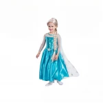 Disney Elsa Frozen Costume for Girls, Sparkling Dress and Cape, Large 7-10 Years - Disney