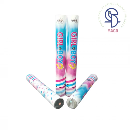 Pink Confetti Popper 40cm for Parties and Celebrations. Create a Festive Atmosphere with this Easy to Use Party Popper. Great for Birthdays and Special Events. - Image 2
