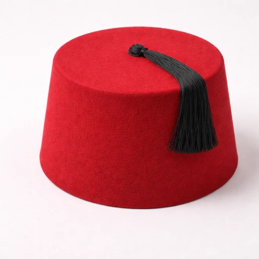 Authentic Kids Tarboush Traditional Hat Red and White Stripe Design One Size Fits Most Perfect for Parties and Cultural Events Durable Fabric Made in 1 Piece Authentic Kids Tarboush Traditional Hat Red and White Stripe Design One Size Fits Most Perfect for Parties and Cultural Events Durable Fabric Made in 1 Piece