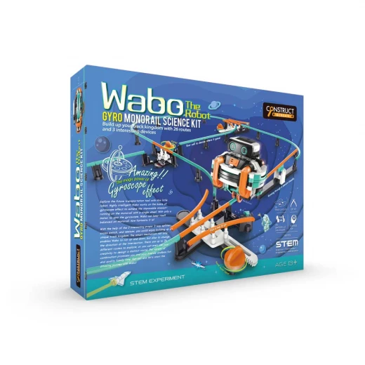 The Source Wabo Gyroscopic Monorail Robot Science Kit for Kids Age 8+ 26 Routes - The Source - Image 2