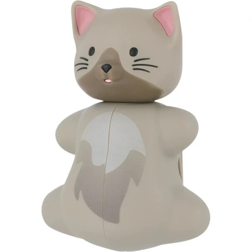 Flipper Fun Animal Cat Toothbrush Set, Protective Cover, Kids, Travel, 1 Pack - Flipper - Image 3
