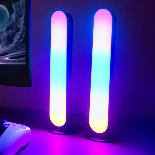 مجموعة The Source RED5 المكونة من 2 شريط إضاءة LED مفعّلة بالصوت: تجربة سمعية بصرية غامرة مع أوضاع إضاءة متعددة للموسيقى والألعاب والمزيد - ريد5 - Image 4