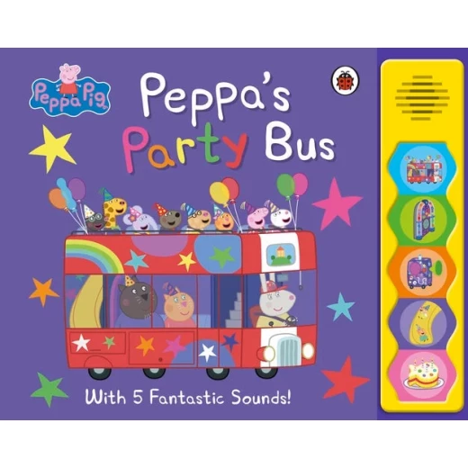 Peppa Pig Party Bus Children's Book, Colorful Adventure Story, Fun Games Peppa Pig Party Bus Children's Book, Colorful Adventure Story, Fun Games