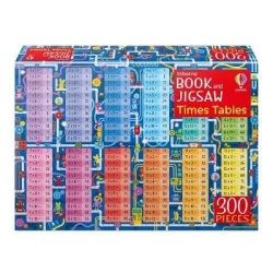 Times Tables Educational Book and Jigsaw Puzzle Set for Kids, Multiplication Learning