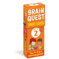 بطاقات ذكية للصف الثاني الابتدائي من Brain Quest منقحة الإصدار الخامس بطاقات تعليمية