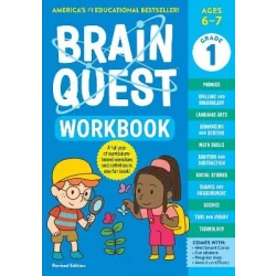 Brain Quest 1st Grade Workbook Educational Math, Language Arts, and Science Activities